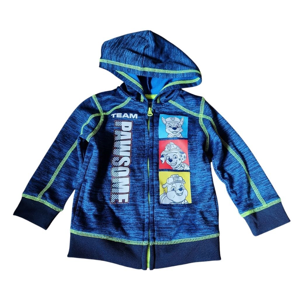 Jumping Beans Active Fleece PAW Patrol Zip Up Hoodie Size 18 months Blue